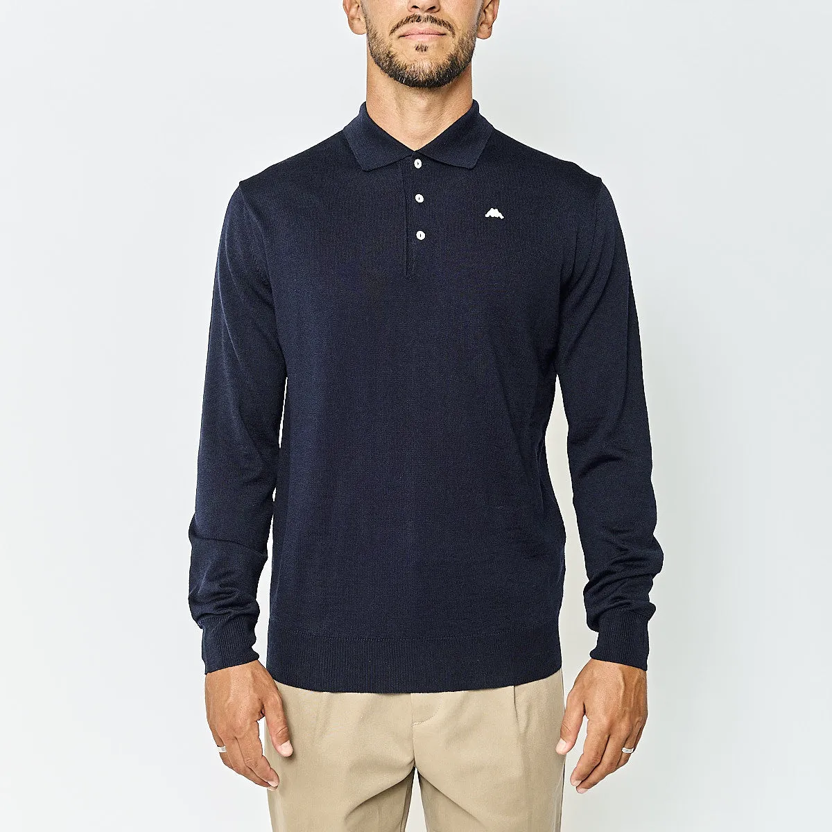 Robe di Kappa Daimen polo manches longues bleu