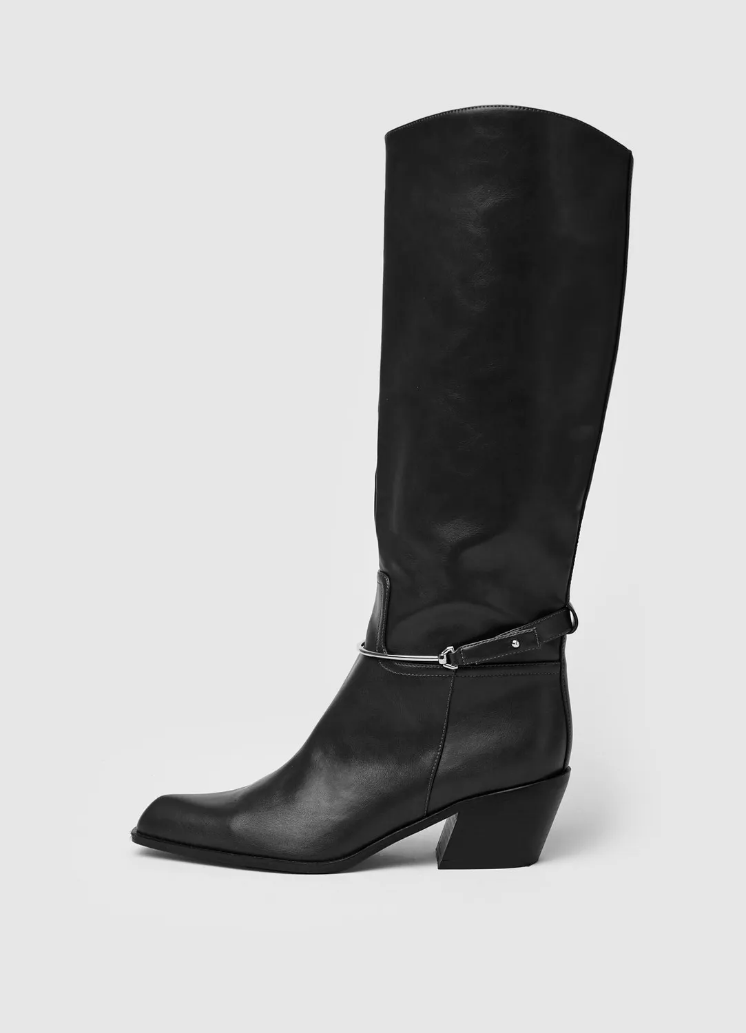 Calliope camperos bottes femme talon 6 cm noir
