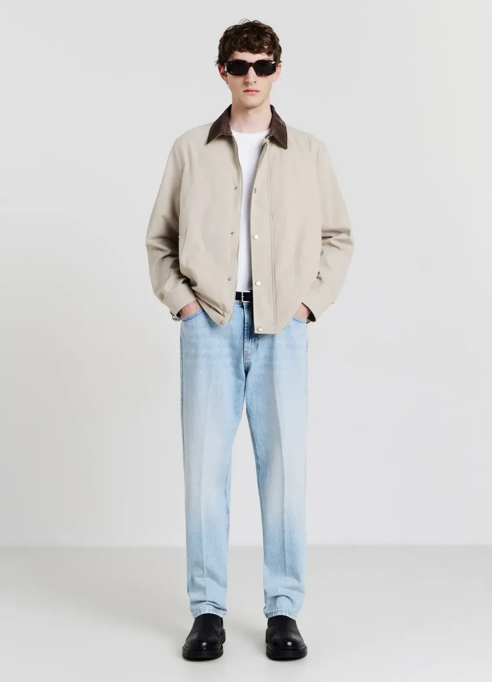 Calliope jean relaxed homme 5 poches coupe droite