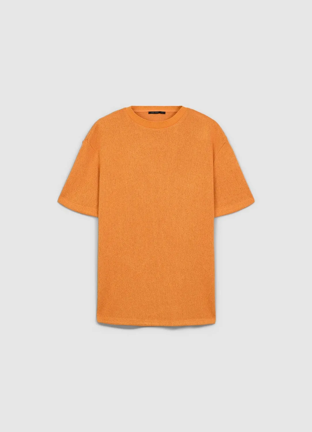 Calliope T-shirt homme texturé col rond coton