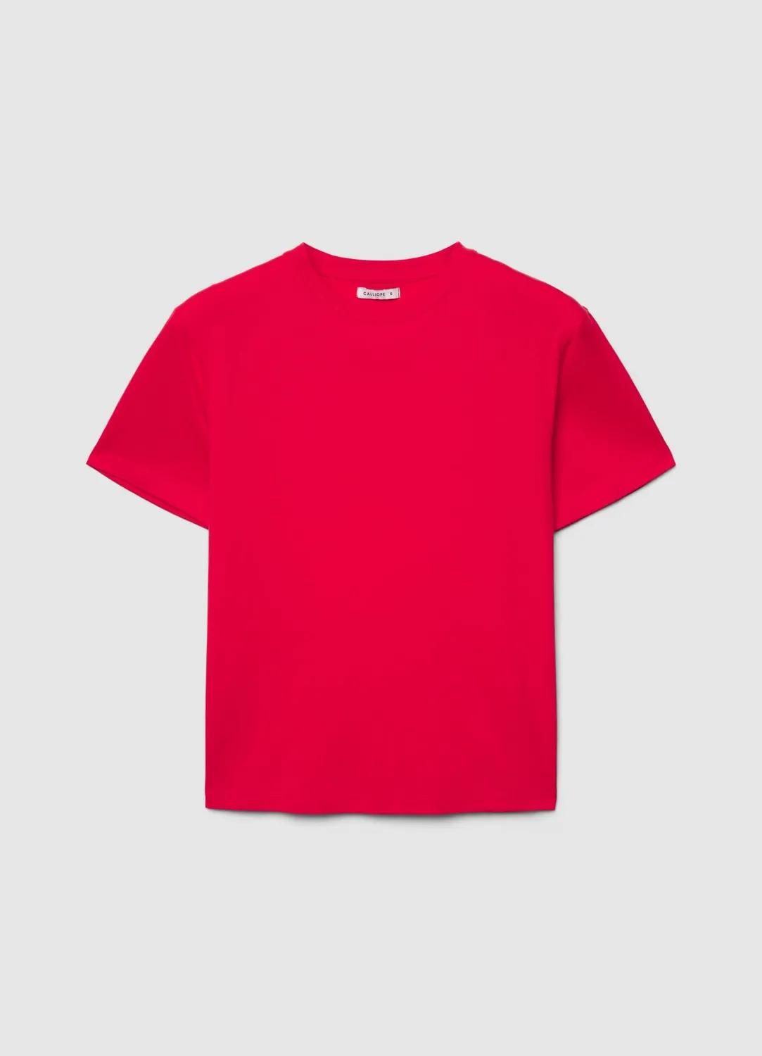 Calliope t-shirt col rond uni manches courtes femme