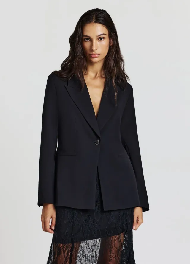 Calliope veste tailleur dentelle dos femme