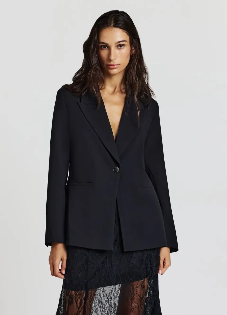 Calliope veste tailleur dentelle dos femme