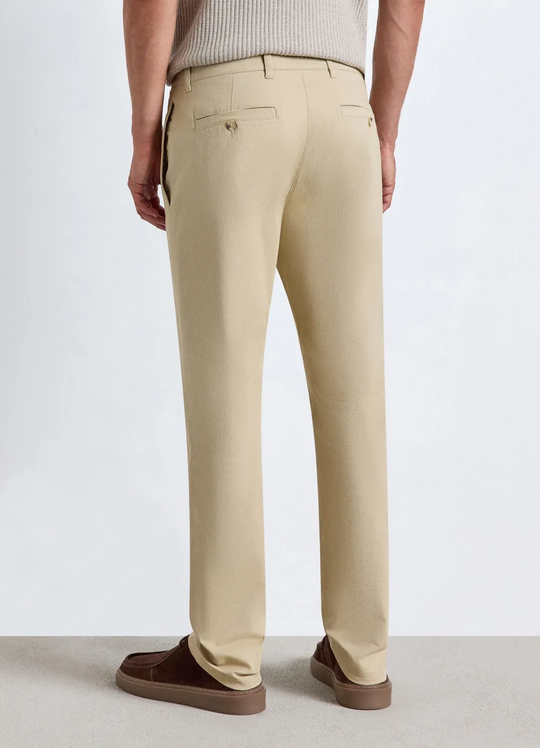 Calliope Chino homme regular uni jambe droite