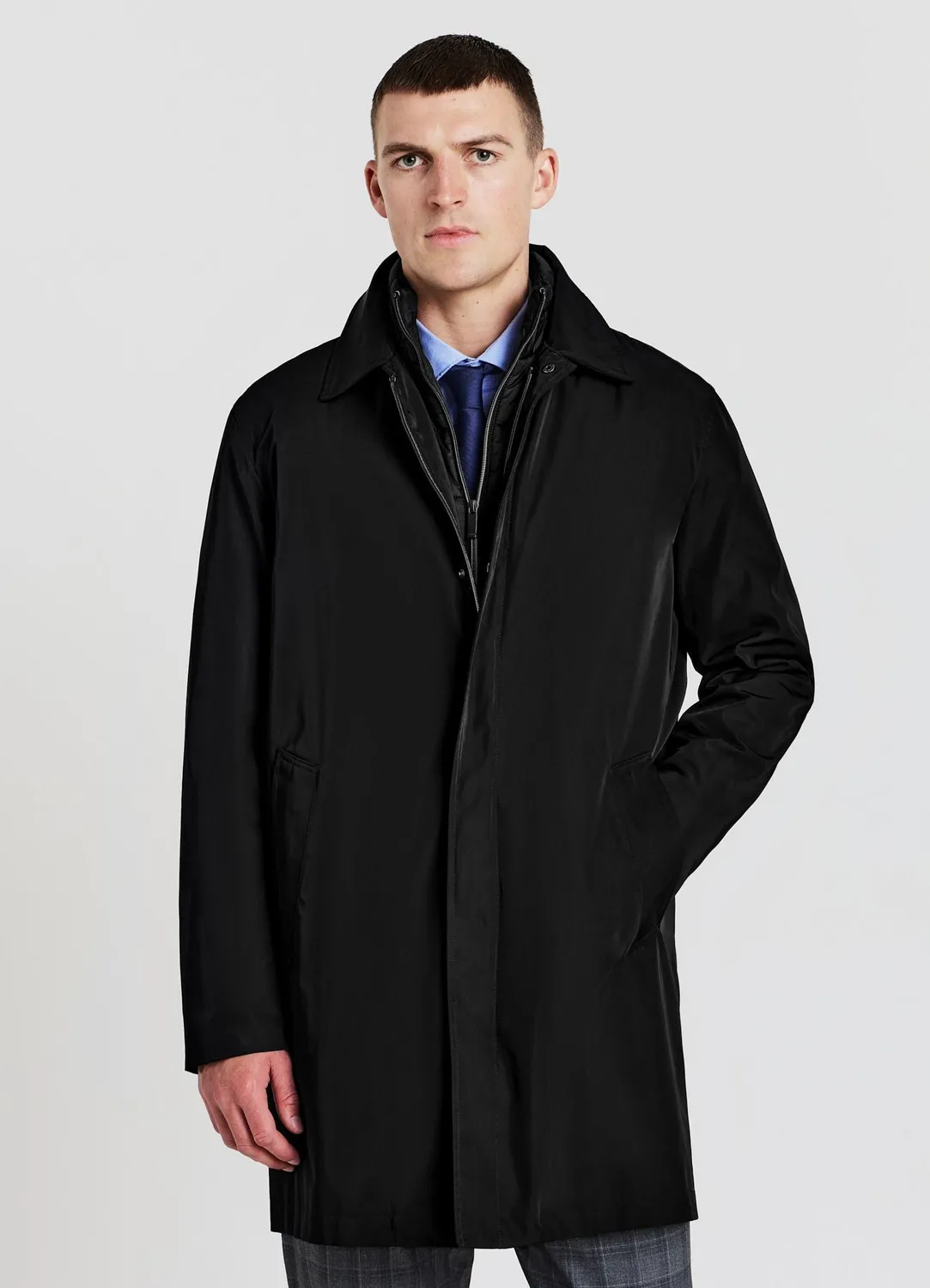 Calliope spolverino tinta unita manteau homme uni