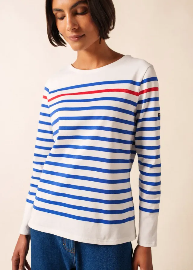 Saint James Naval Lurex marinière neige gitane tulipe