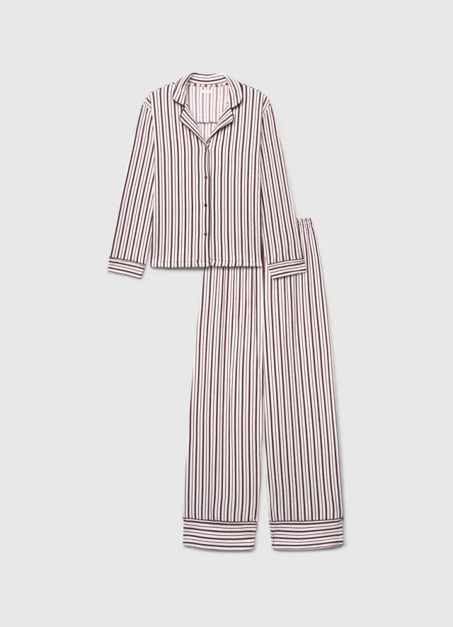 Calliope ensemble pyjama rayé chemise femme