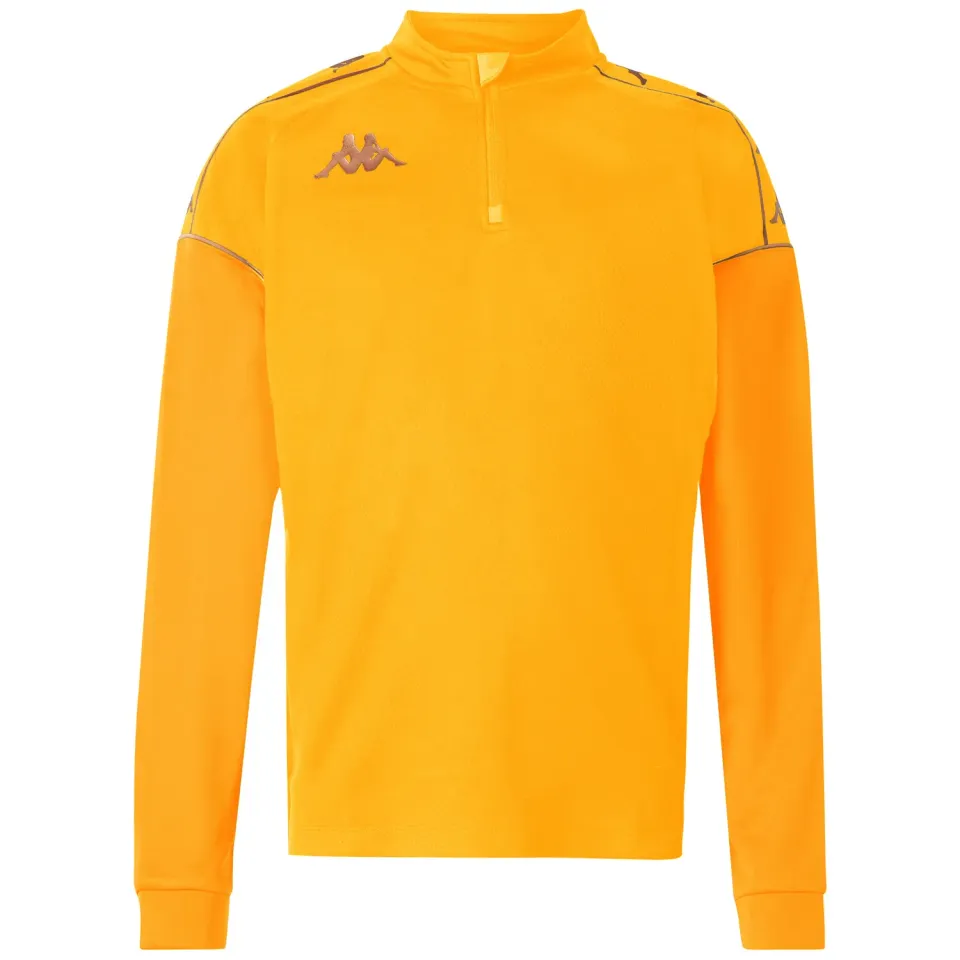 Robe di Kappa Massolo sweat jaune homme demi-zip