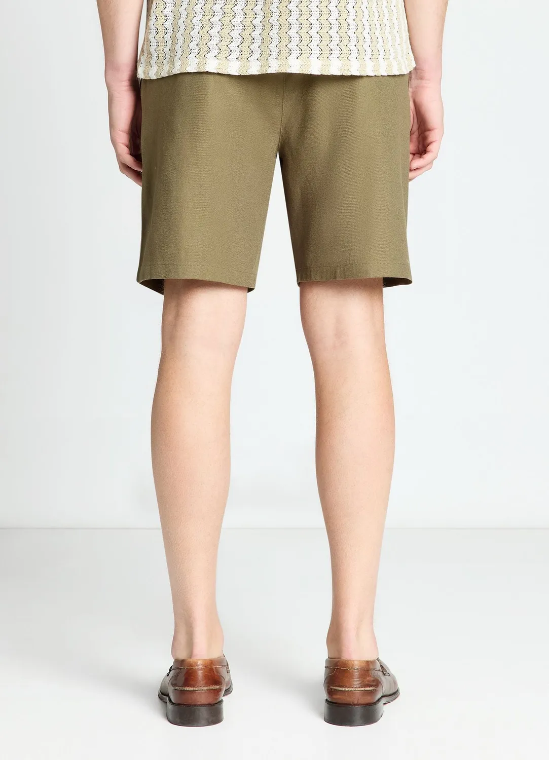 Calliope short jogger lin homme taille élastique