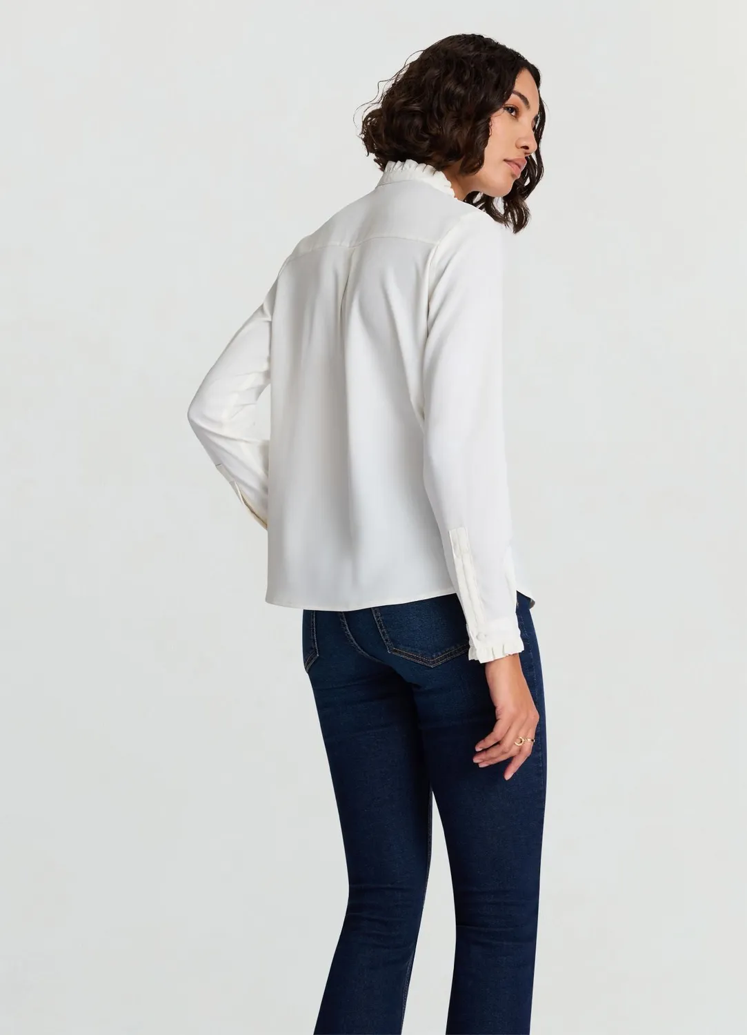 Calliope chemise col coréen volants femme