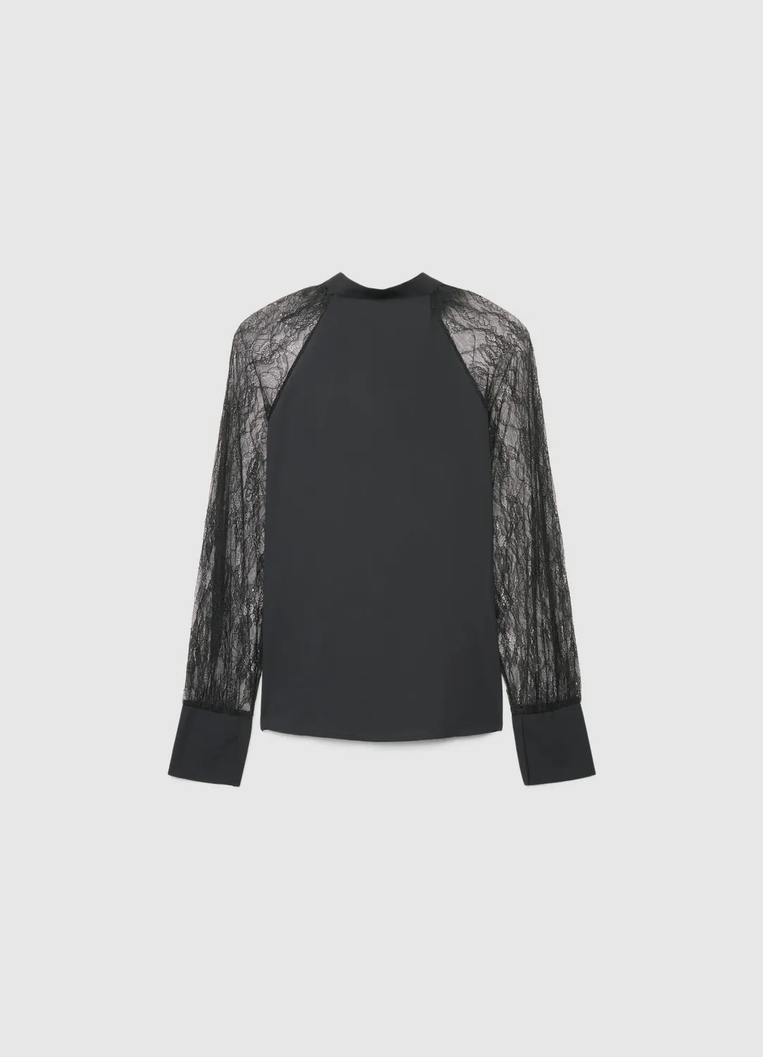 Calliope blouse nœud dentelle blouse femme manches longues