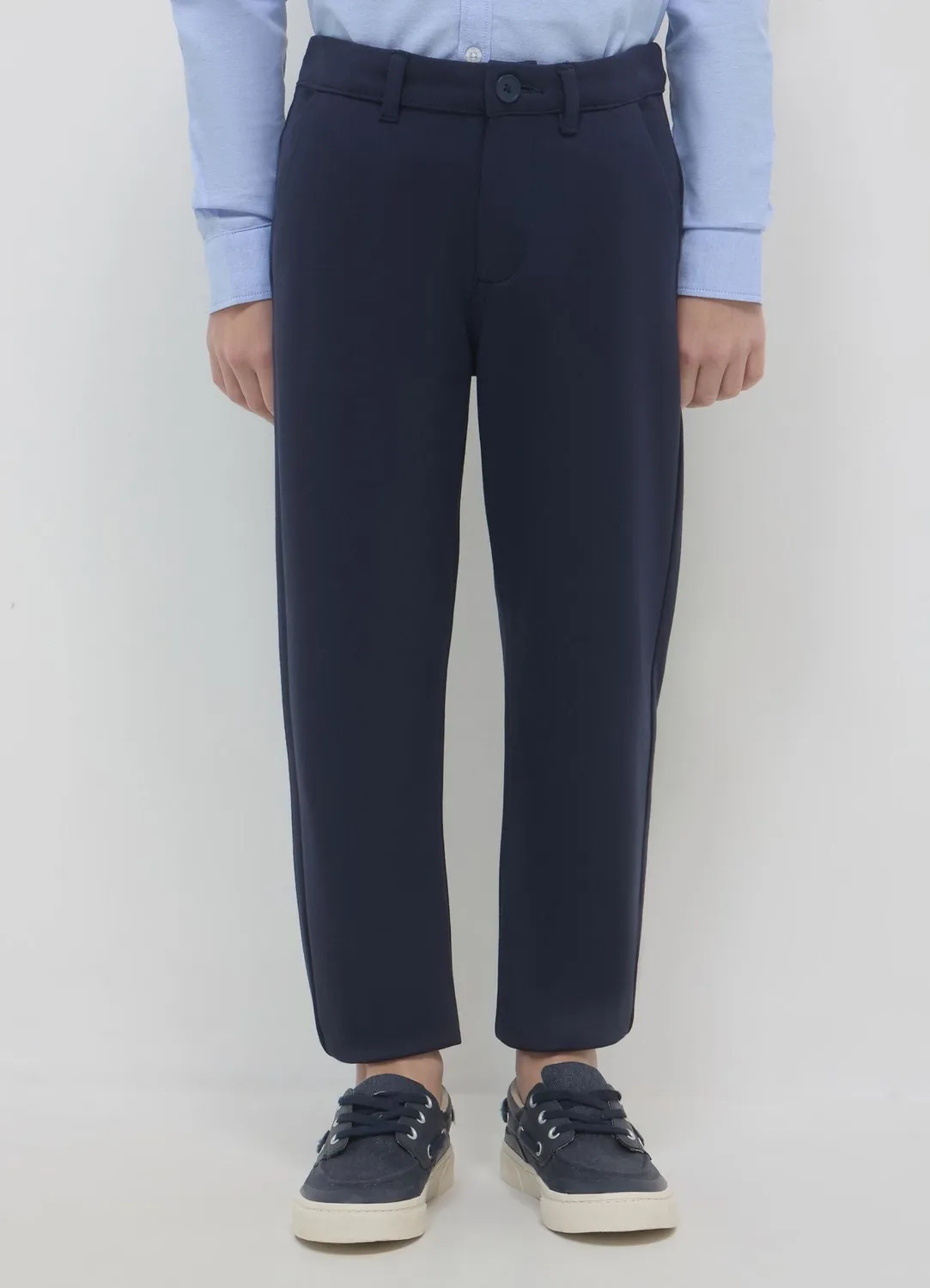 Calliope pantalon élégant garçon uni coupe regular