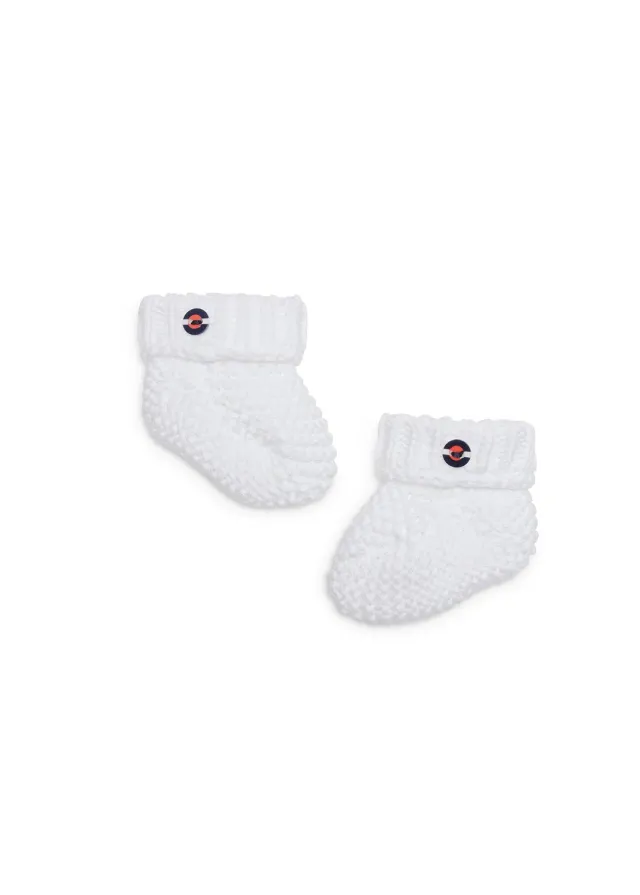 Saint James Chaussons de naissance chaussons blanc coton