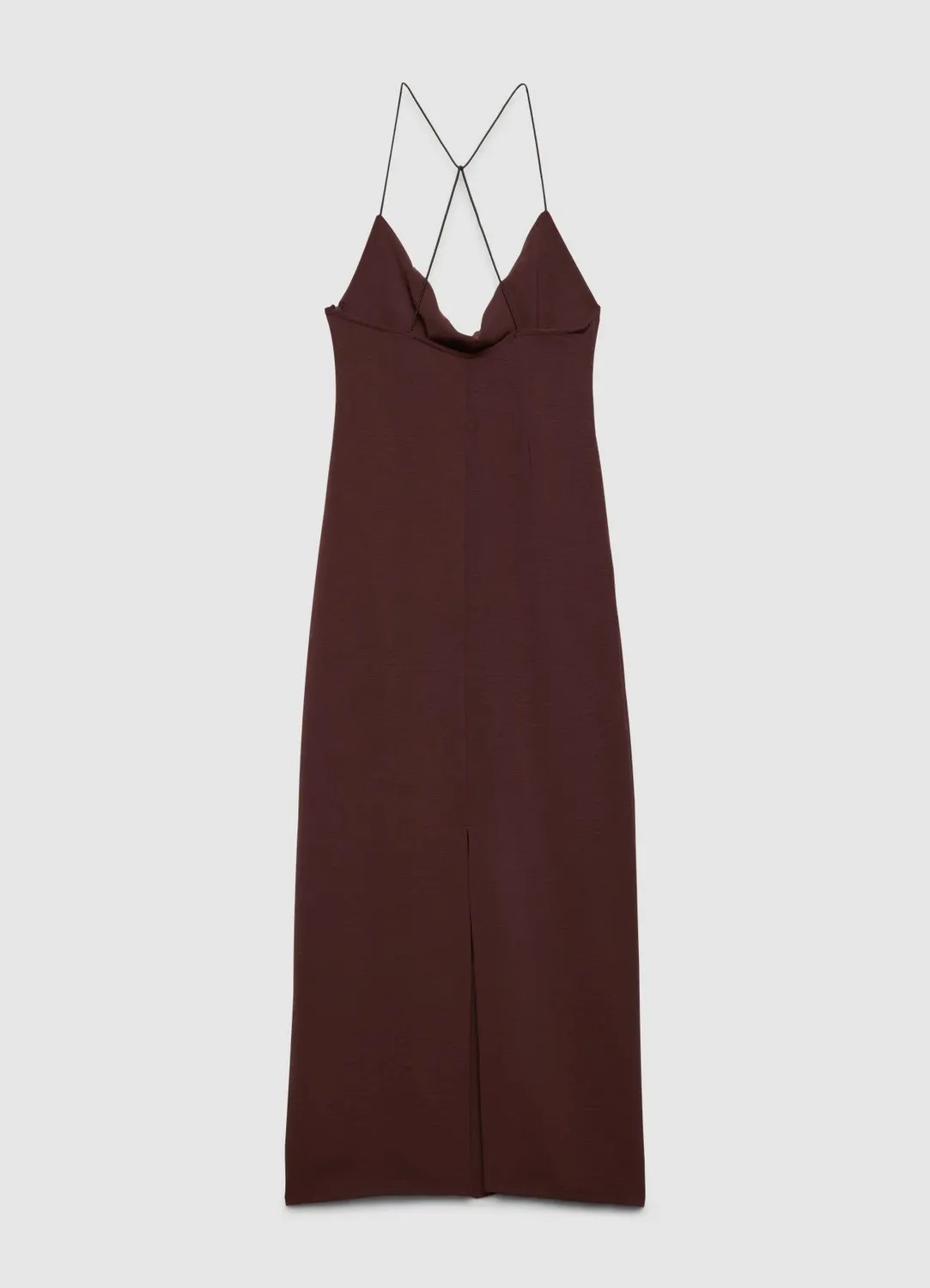 Calliope robe longue décolleté bretelles croisées fente
