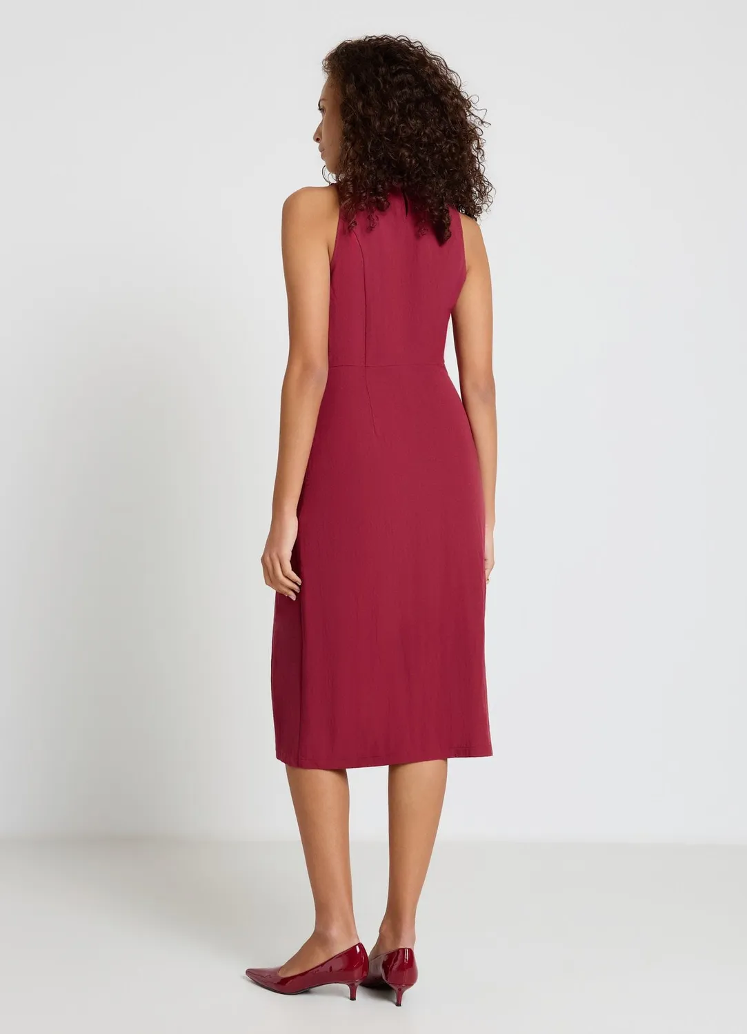 Calliope Atelier robe fourreau midi femme col rond