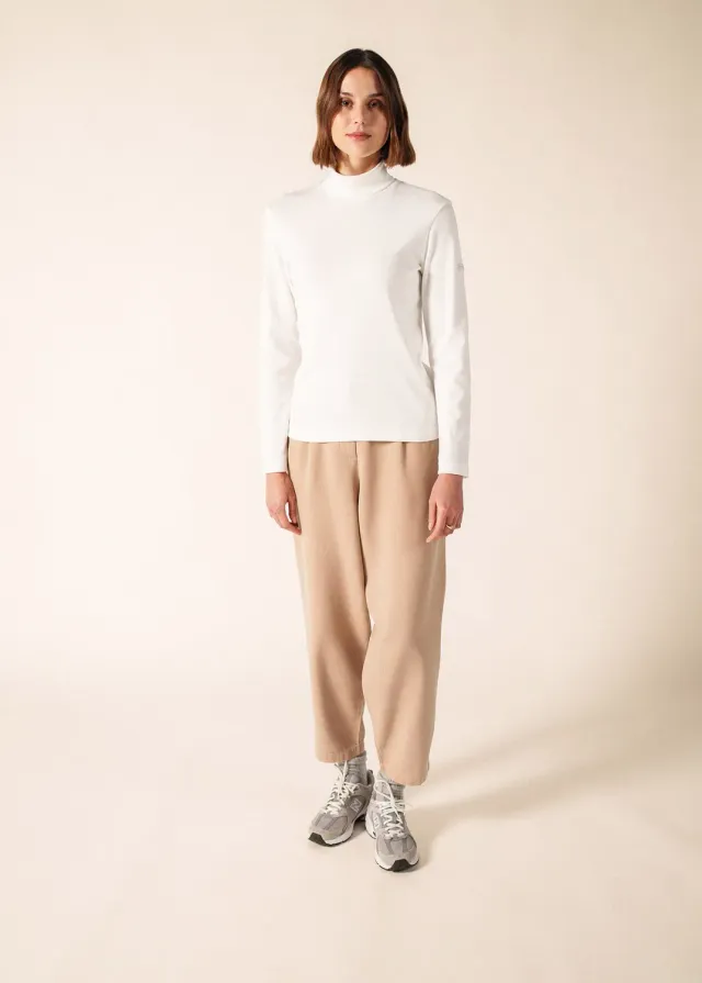 Saint James Barrel pantalon beige foncé coton