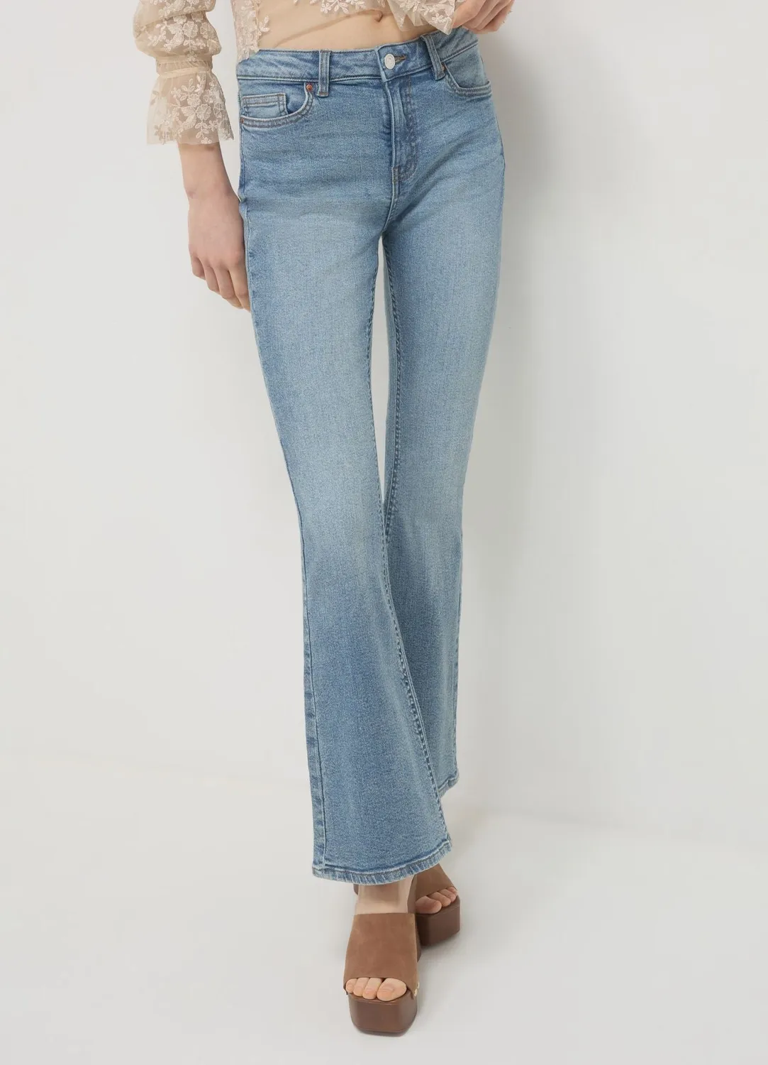 Calliope jean flare délavé femme 42 regular