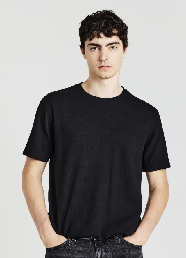 Calliope t-shirt dévoré coton homme col rond