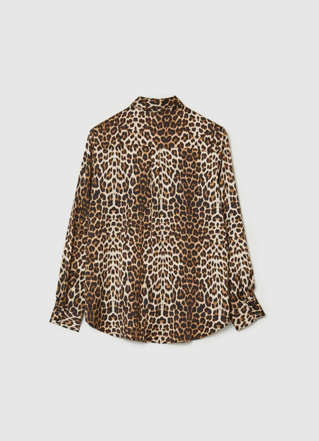 Calliope chemise satin animalier manches longues femme