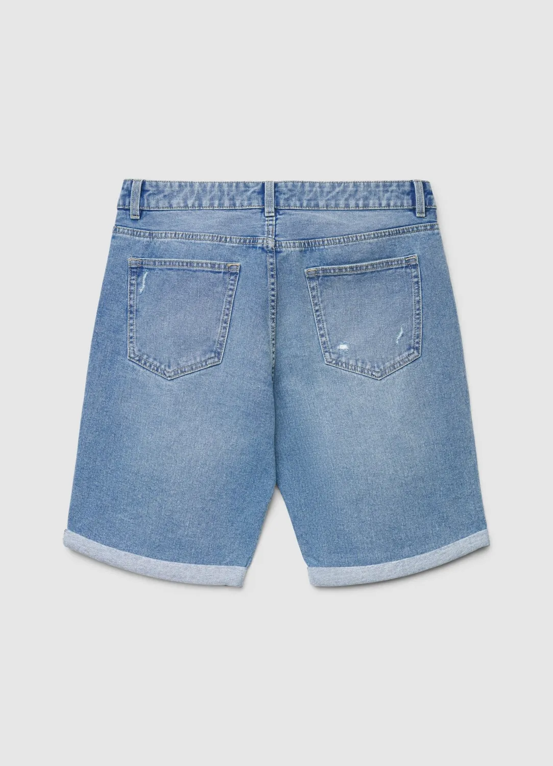 Calliope short jean à trous homme ourlet revers