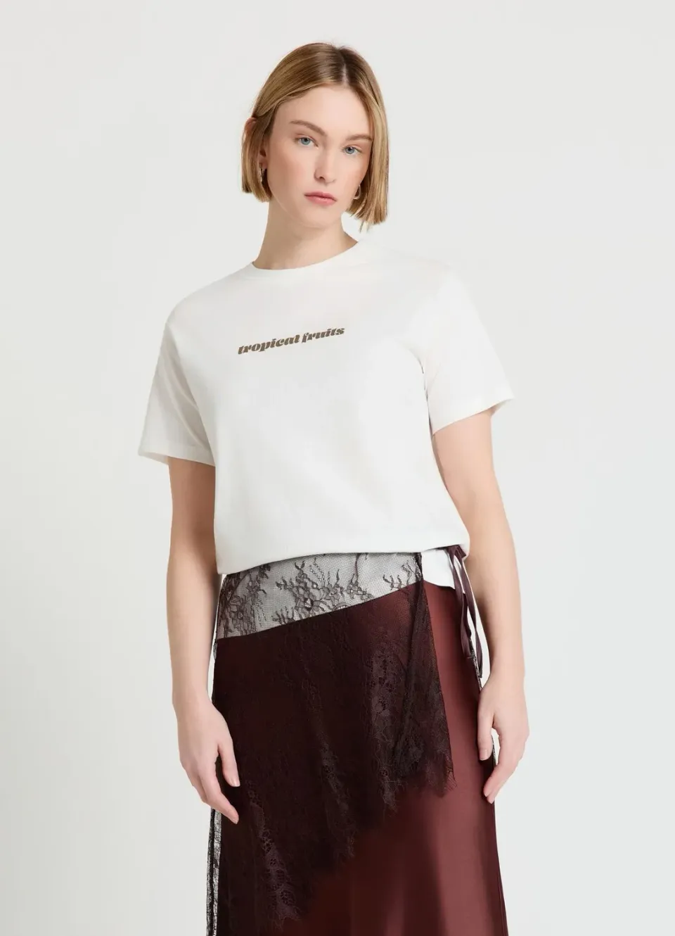 Calliope t-shirt femme col rond imprime fruit dos