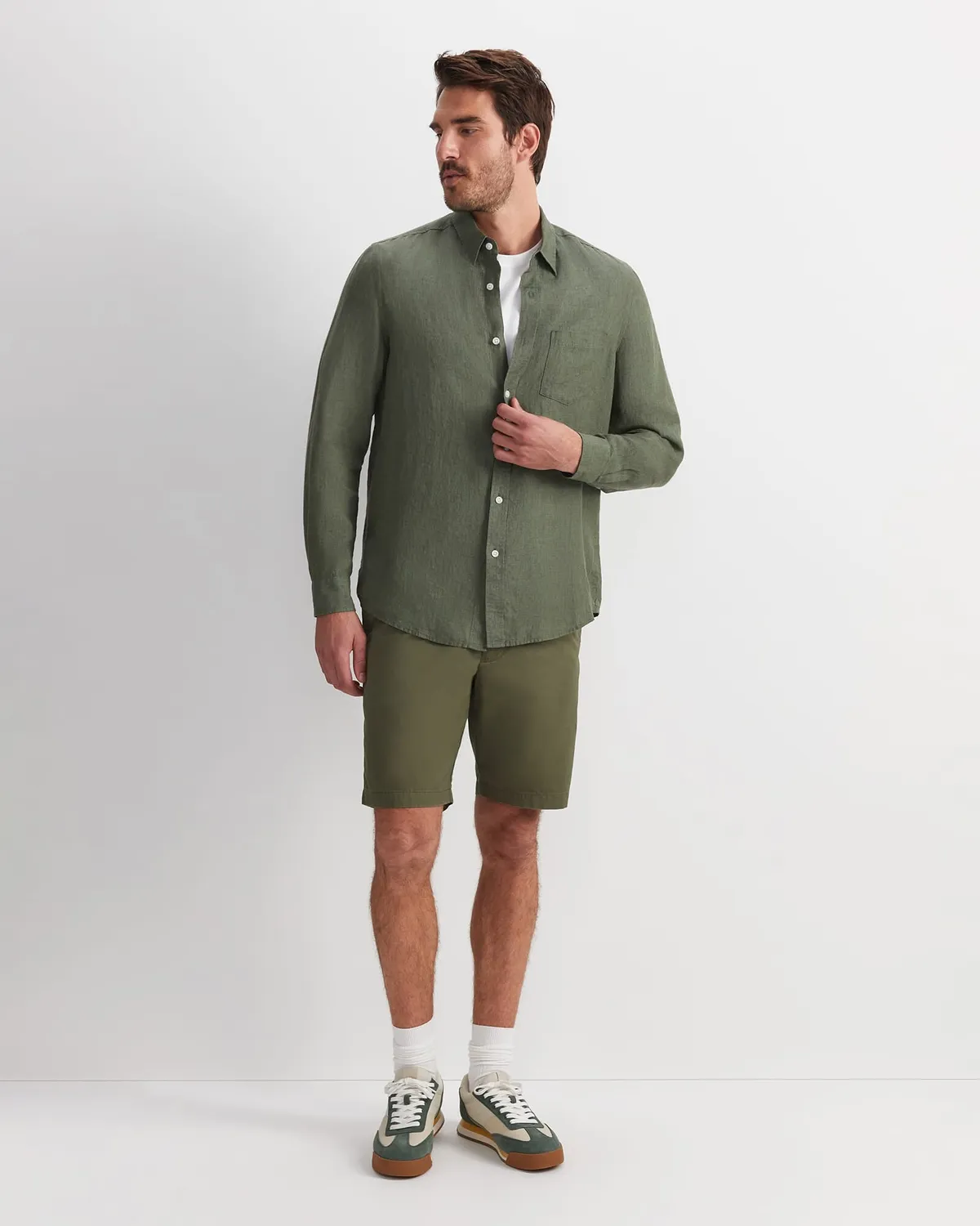 Sportscraft Linen Delave chemise lin homme manches longues