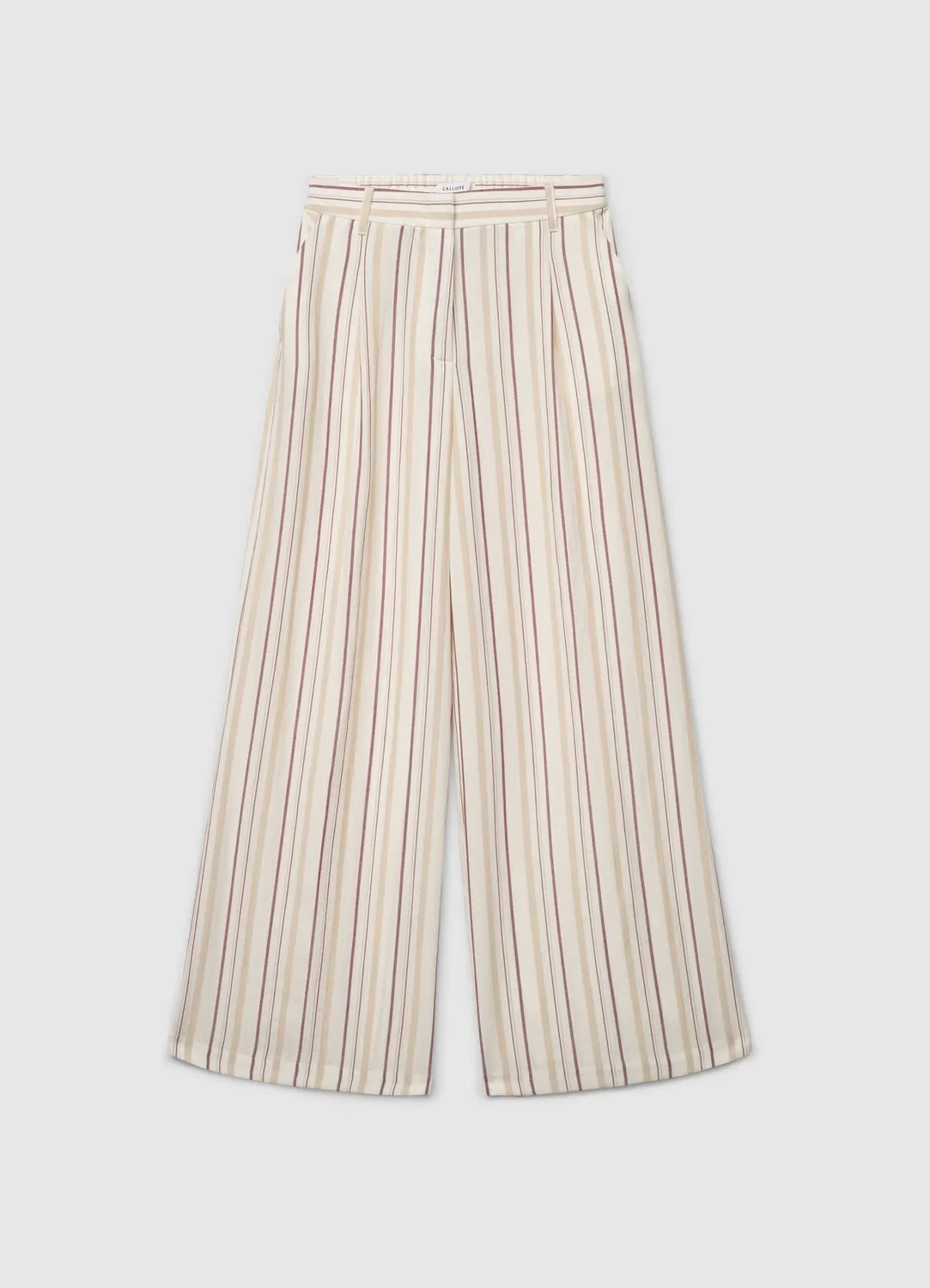 Calliope Palazzo pantalon femme large à rayures