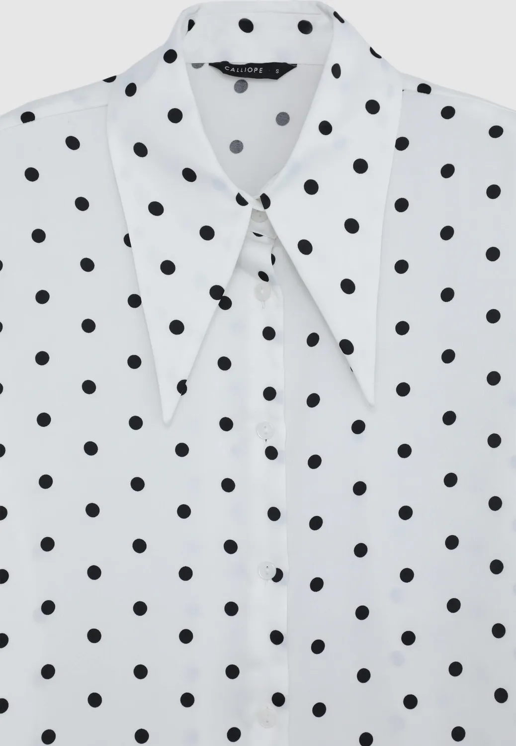 Calliope chemise à pois femme satinée