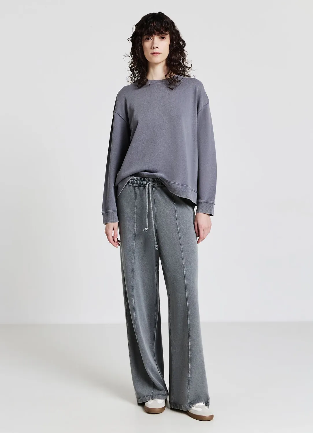 Calliope sweat col rond femme oversize coton