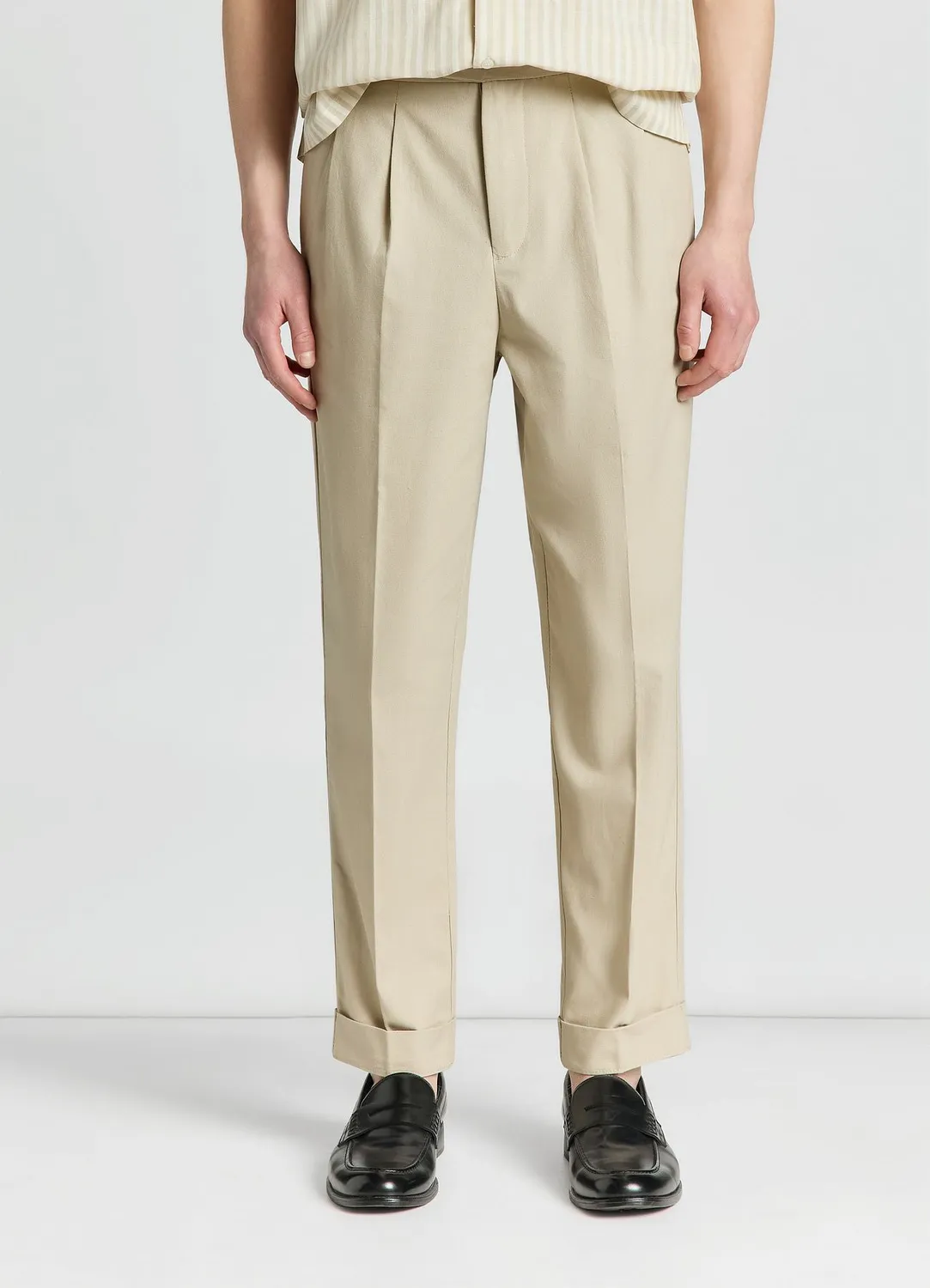 Calliope pantalon homme tailleur boucle latérale