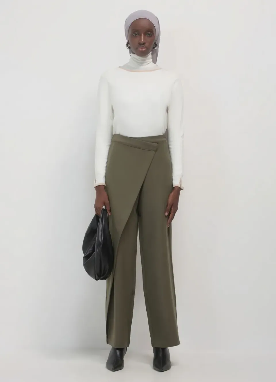 Calliope Maglia profili a contrasto pull femme col rond