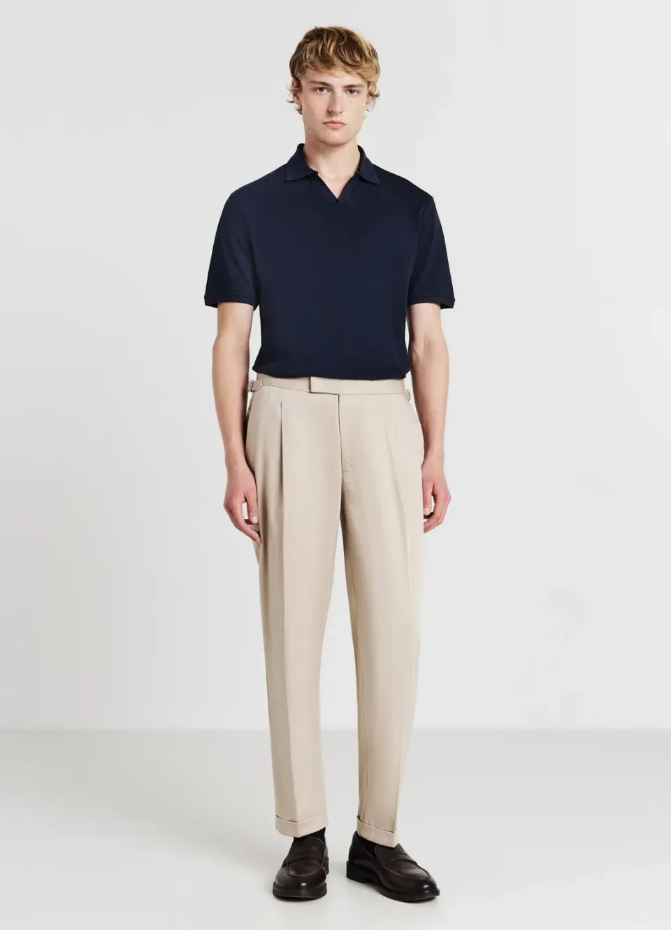 Calliope Polo t-shirt coton homme manches courtes uni