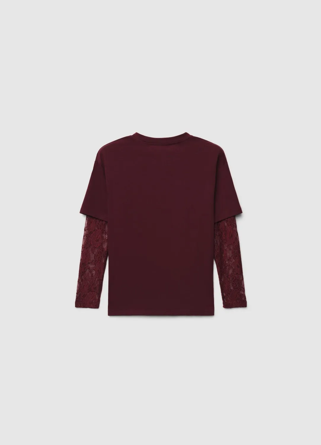 Calliope T-shirt manches dentelle col rond
