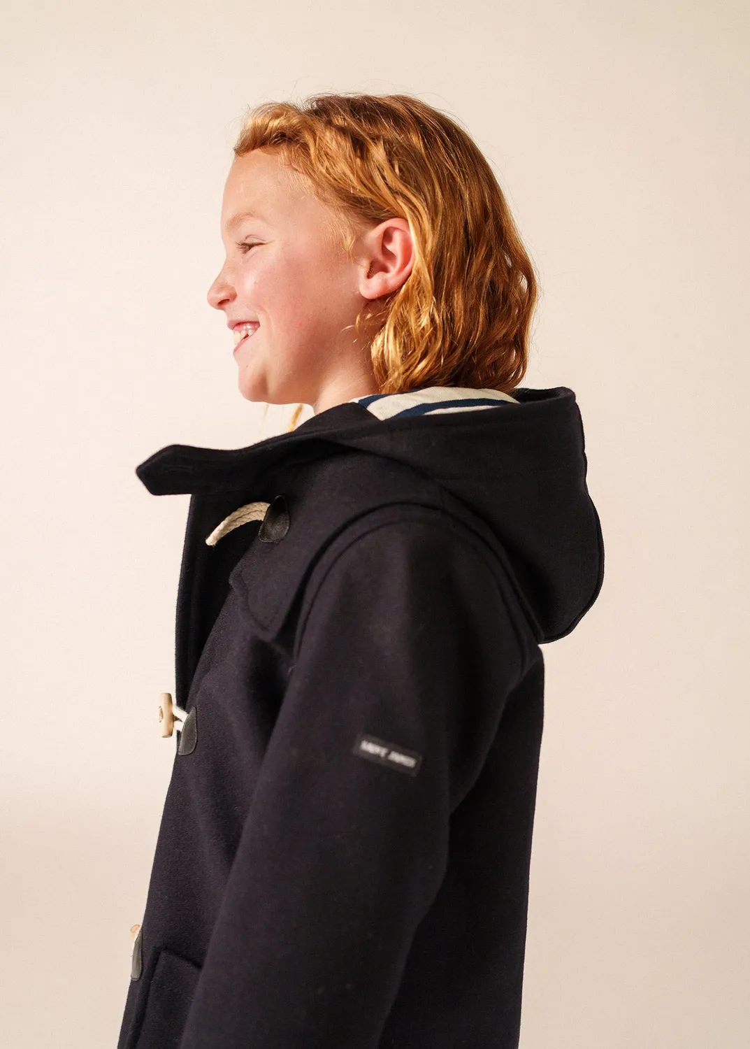 Saint James St Malo duffle-coat enfant navy
