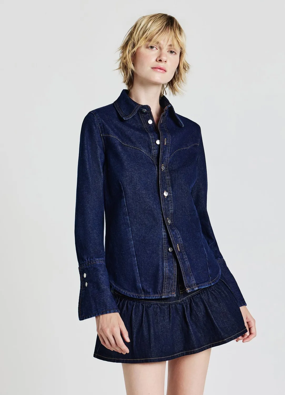 Calliope chemise coton femme manches longues