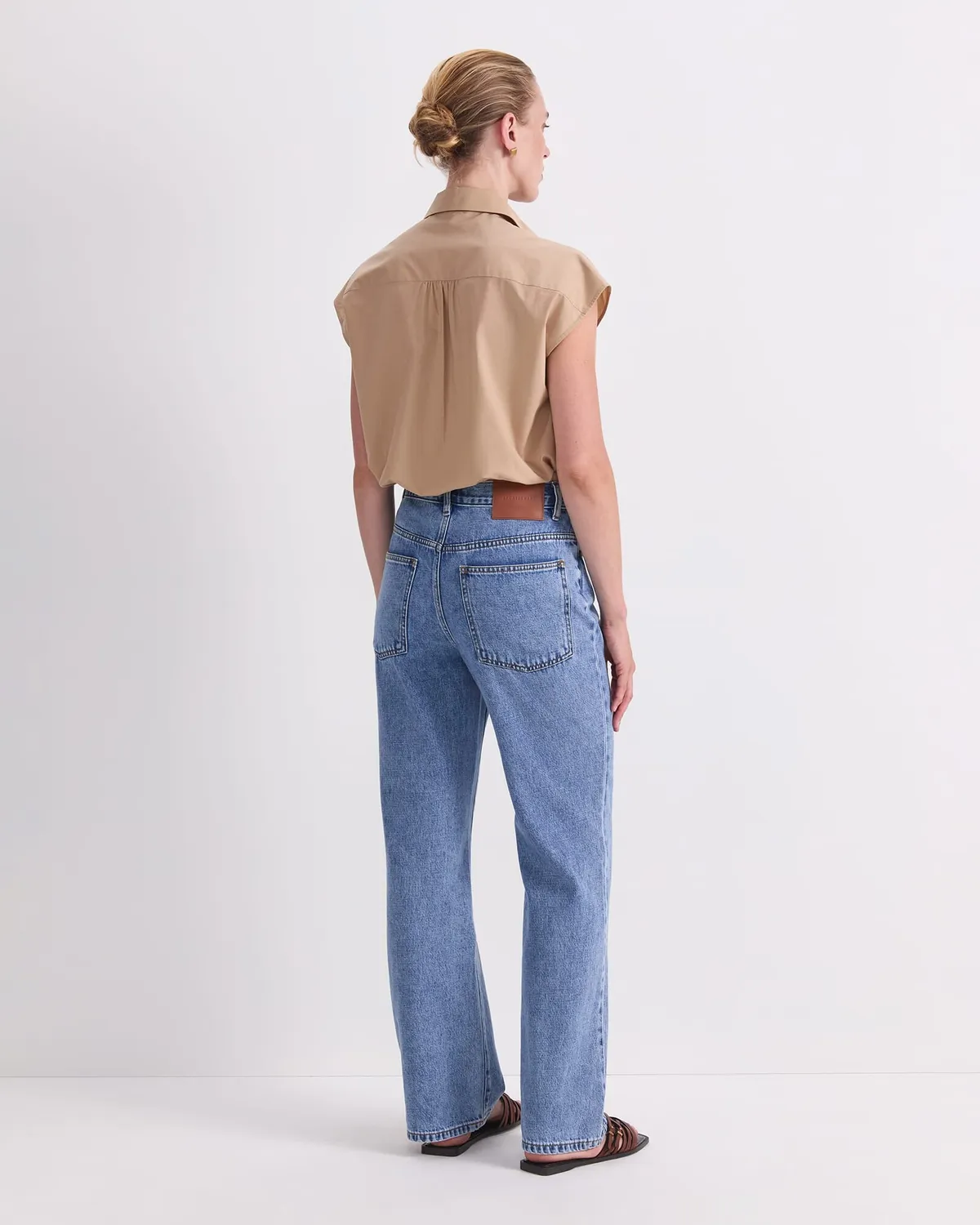 Sportscraft Simmi jean droit bleu coton