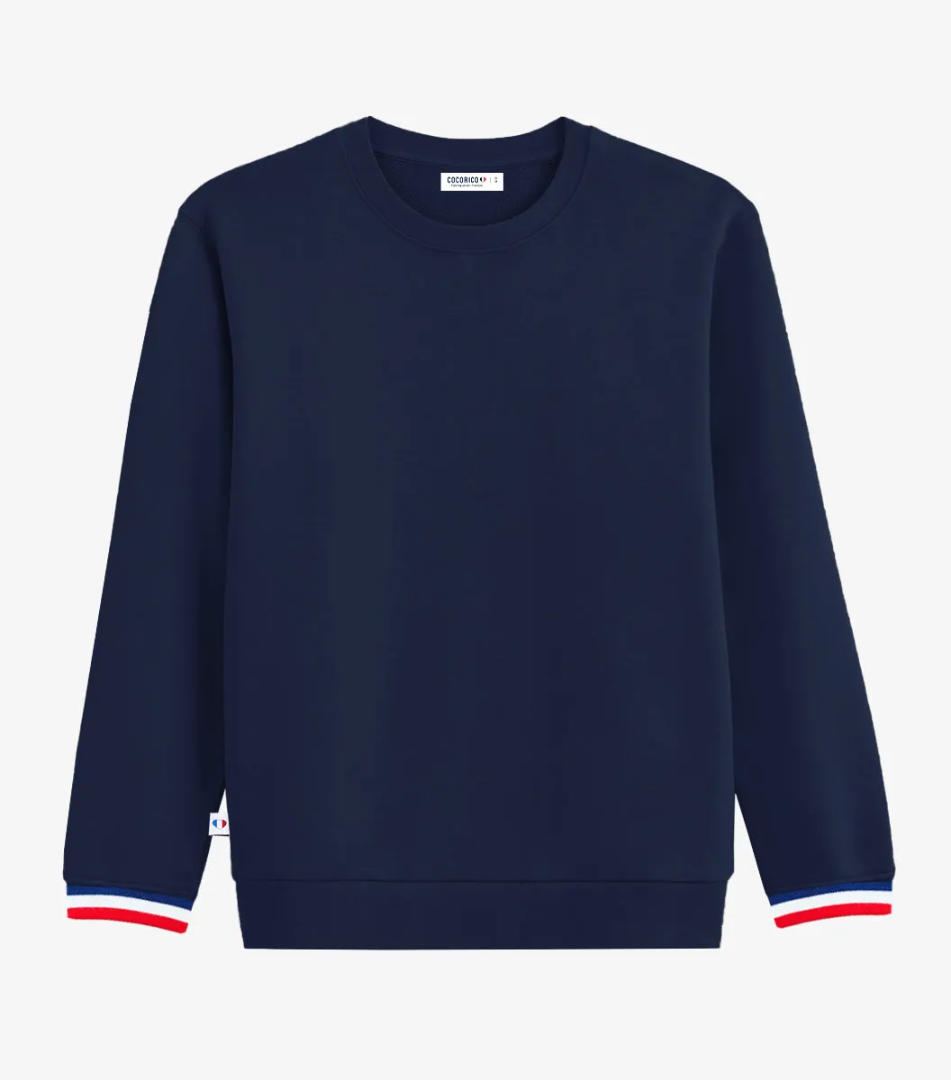 Cocorico Intemporel Supporter sweat femme marine coton