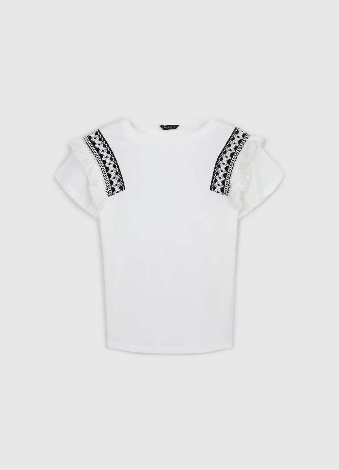 Calliope t-shirt passamaneria femme coton