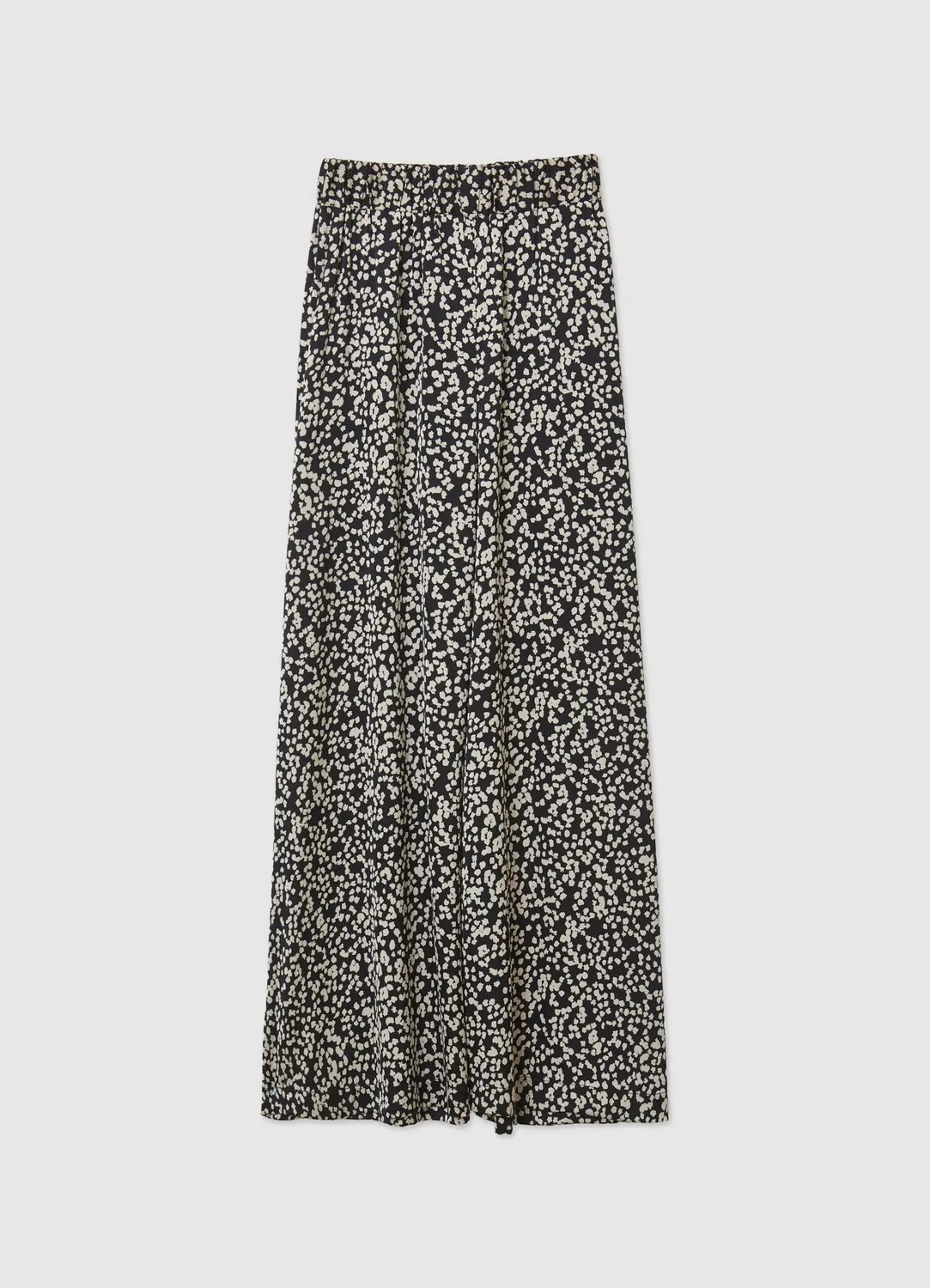 Calliope Jupe-culotte satinée imprimée femme taille haute