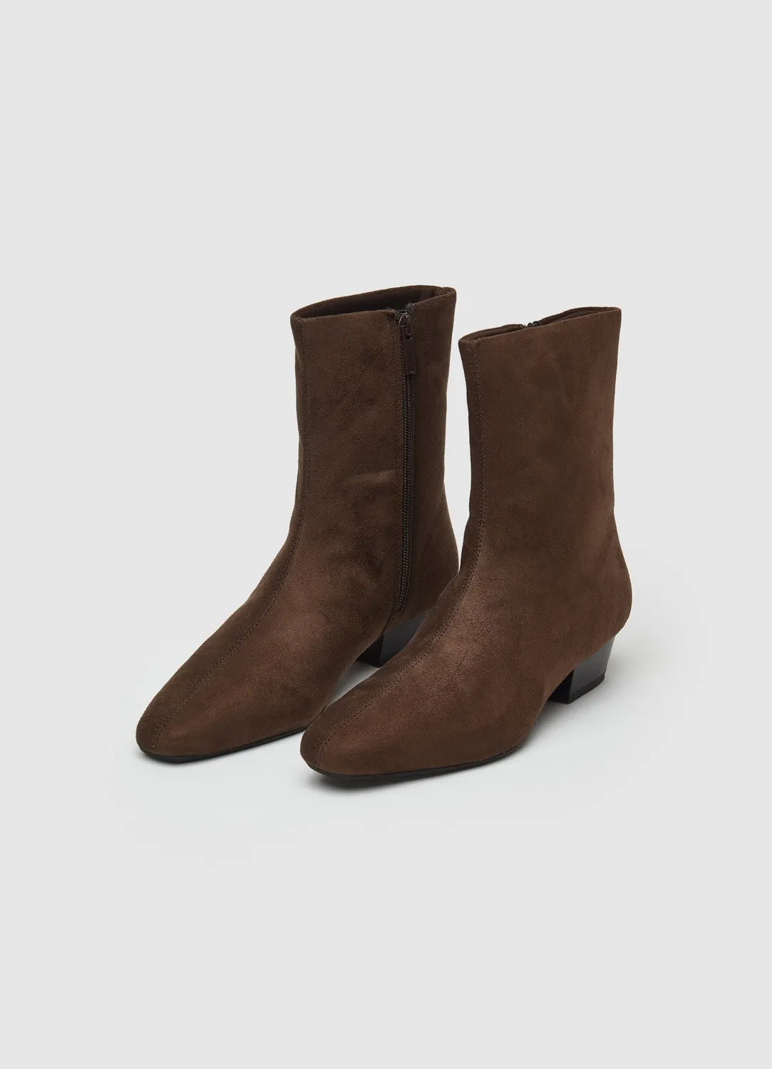 Calliope bottines femme cheville talon bas zip latéral