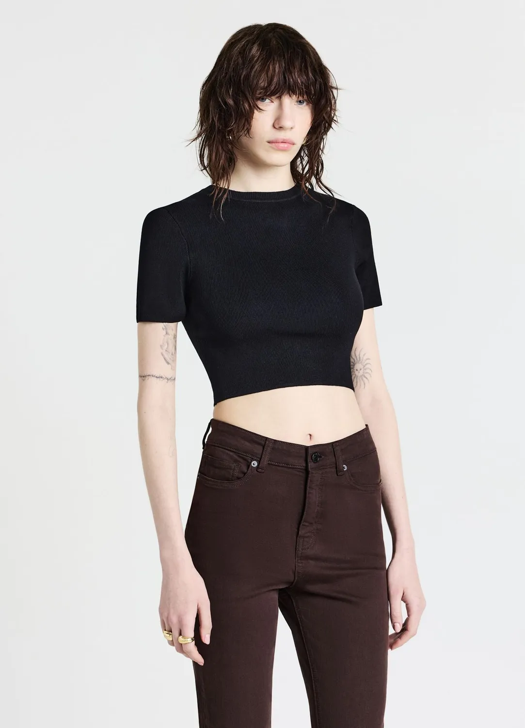 Calliope t-shirt uni col rond femme taille S