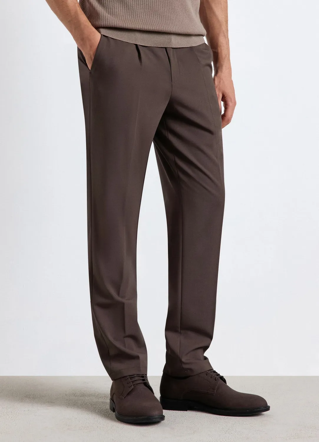 Calliope Pantalon Regular Homme Coupe Droite a Poches