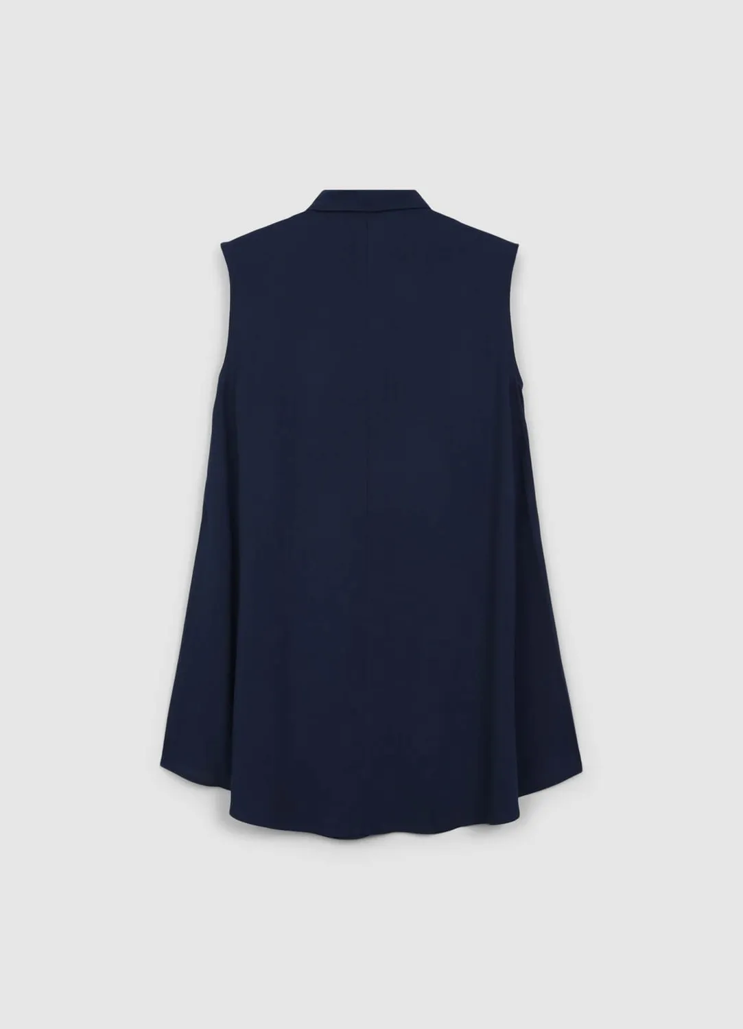 Calliope chemise longue sans manches femme col classique