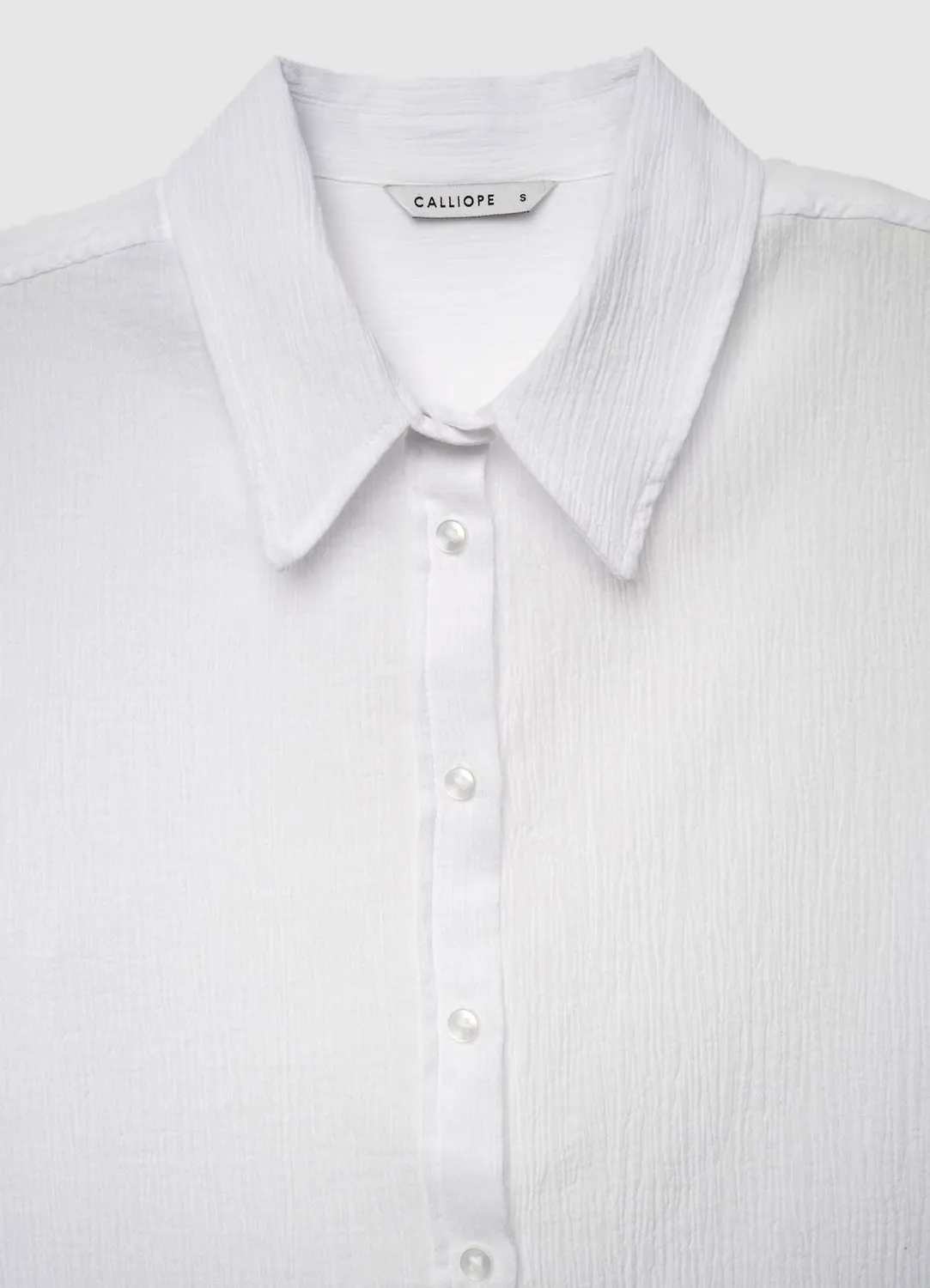Calliope chemise effet froissé femme manches longues
