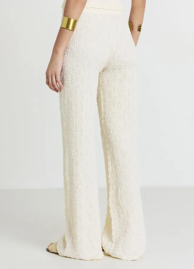 Calliope pantalon palazzo femme tissu bubble large