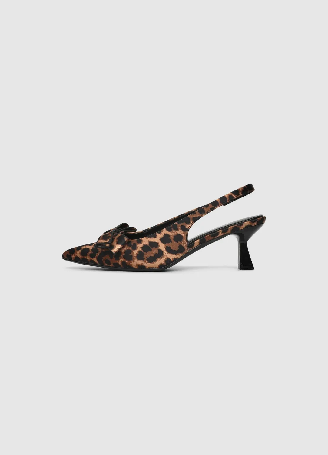 Calliope Slingback fiocco femme animalier talon 4 cm
