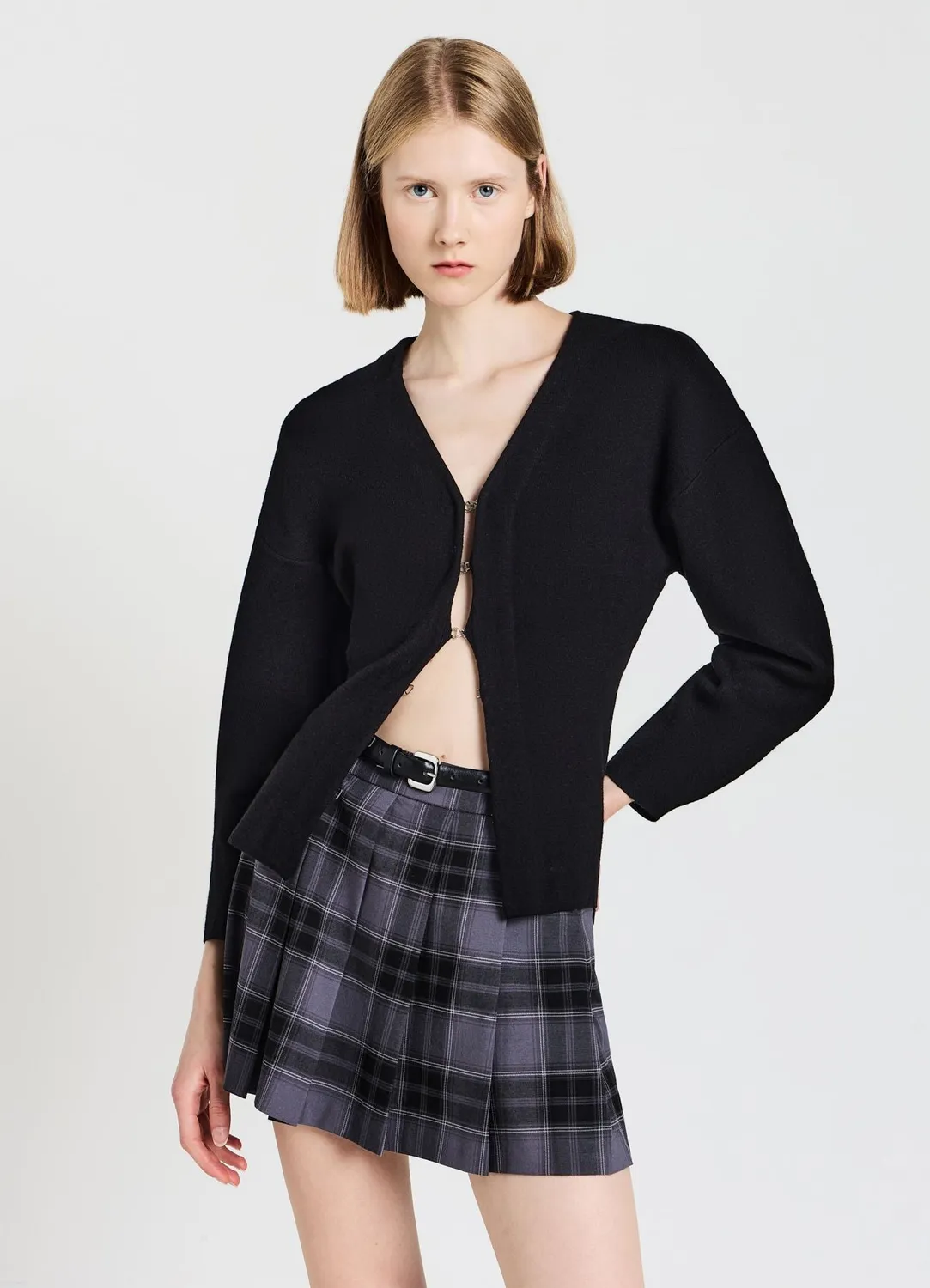 Calliope skort plissé jupe-short femme à carreaux