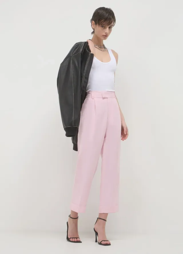 Calliope pantalon classique revers femme