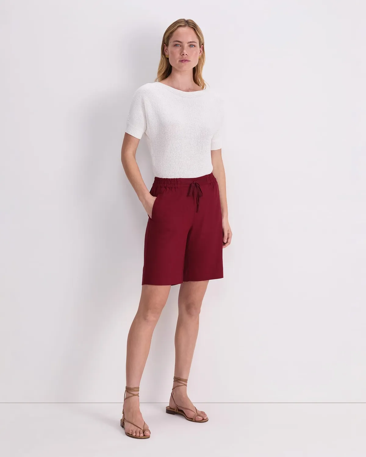 Sportscraft Rosa short femme lin cordon