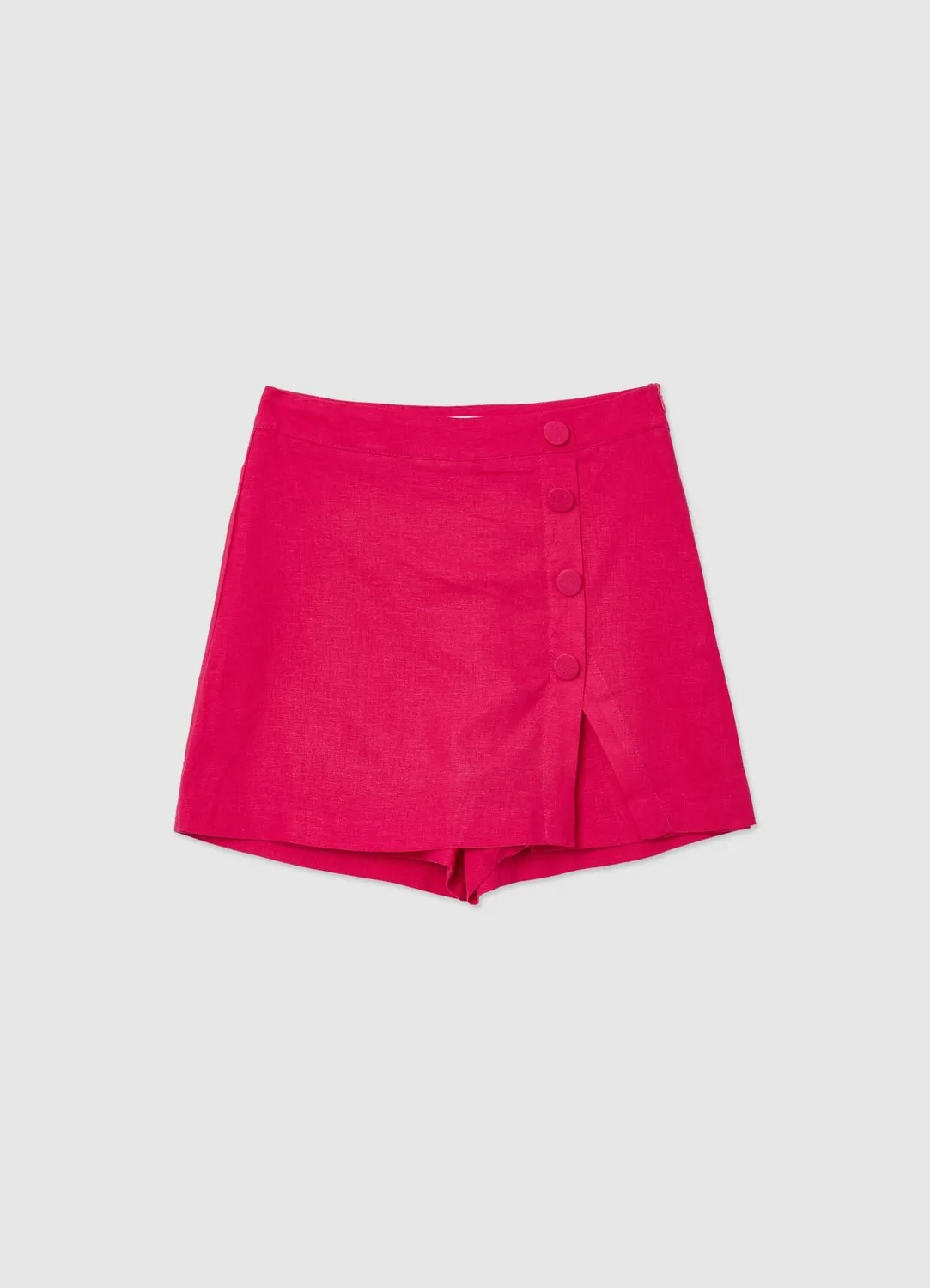Calliope jupe-short femme unie zip latéral XS